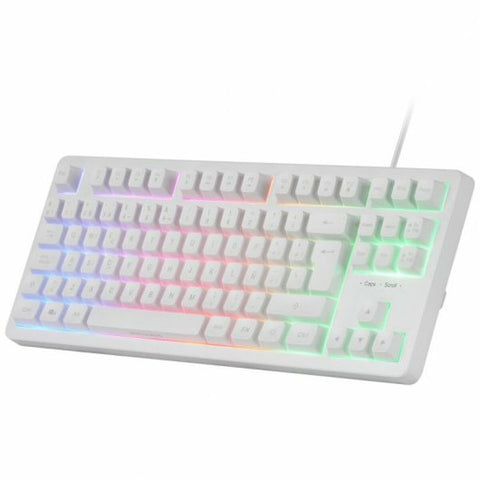 Keyboard and Mouse Mars Gaming MCPRGB3WES White Keyboard and Mouse Mars Gaming MCPRGB3WES White