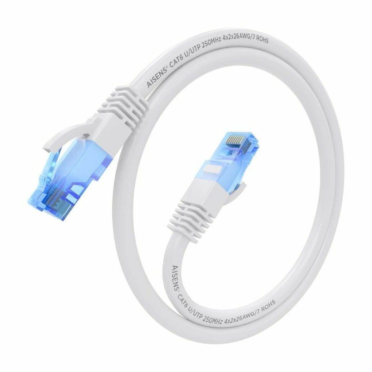 UTP Category 6 Rigid Network Cable Aisens AWG26 White 20 m UTP Category 6 Rigid Network Cable Aisens AWG26 White 20 m