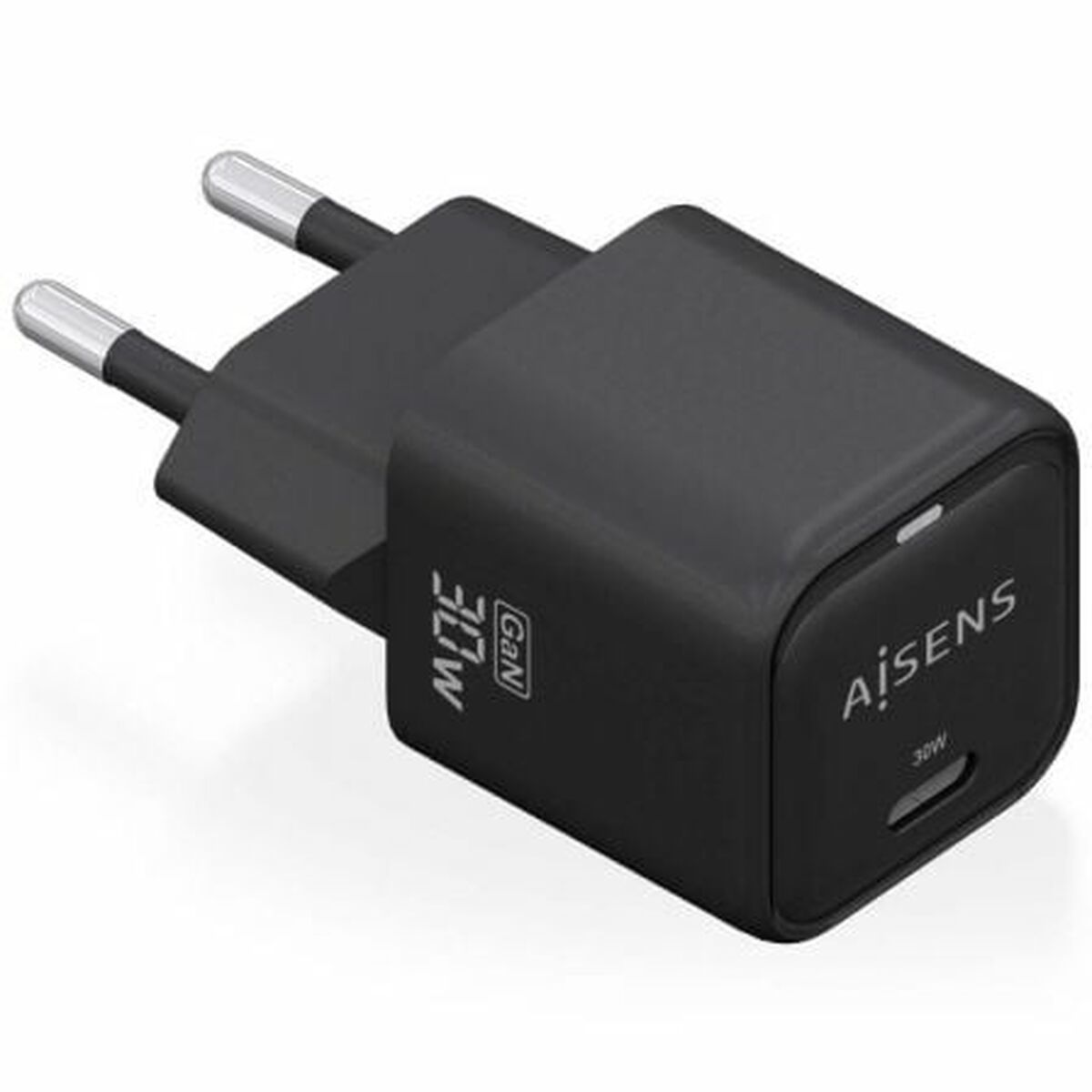 Wall Charger Aisens ASCH-30W1P019-BK Black 30 W (1 Unit) Wall Charger Aisens ASCH-30W1P019-BK Black 30 W (1 Unit)