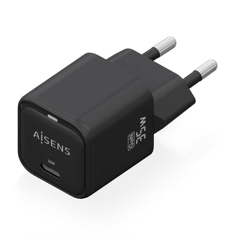 Wall Charger Aisens ASCH-35W1P023-BK Black 35 W (1 Unit) Wall Charger Aisens ASCH-35W1P023-BK Black 35 W (1 Unit)