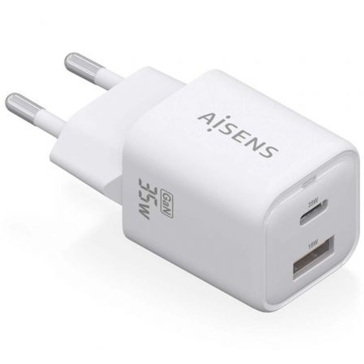 Wall Charger Aisens ASCH-35W2P024-W White Multicolour (1 Unit) Wall Charger Aisens ASCH-35W2P024-W White Multicolour (1 Unit)