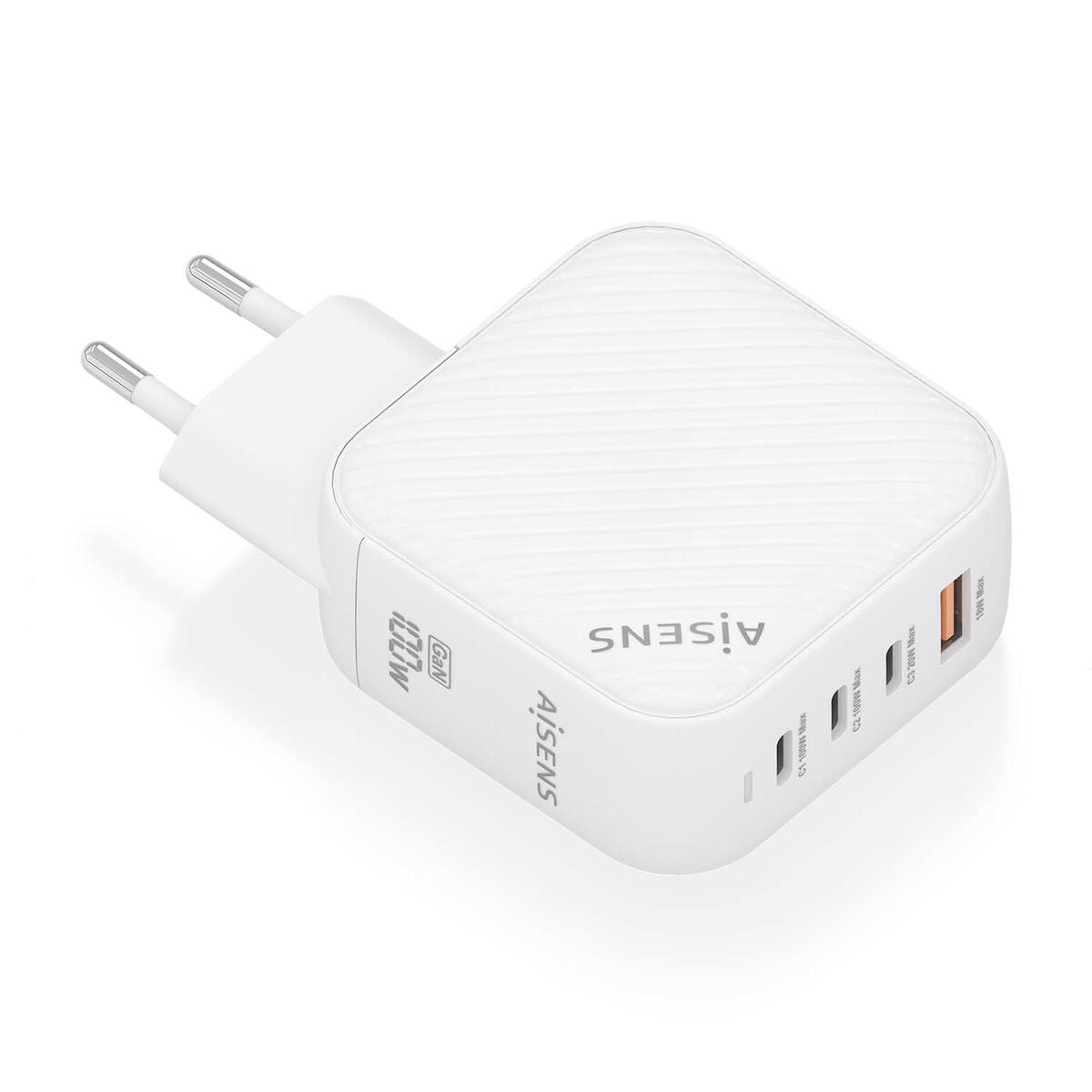 Wall Charger Aisens ASCH-100W4P028-W White 100 W (1 Unit) Wall Charger Aisens ASCH-100W4P028-W White 100 W (1 Unit)