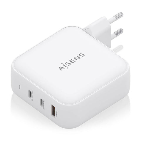 Wall Charger Aisens ASCH-140W3P030-W White 140 W (1 Unit) Wall Charger Aisens ASCH-140W3P030-W White 140 W (1 Unit)