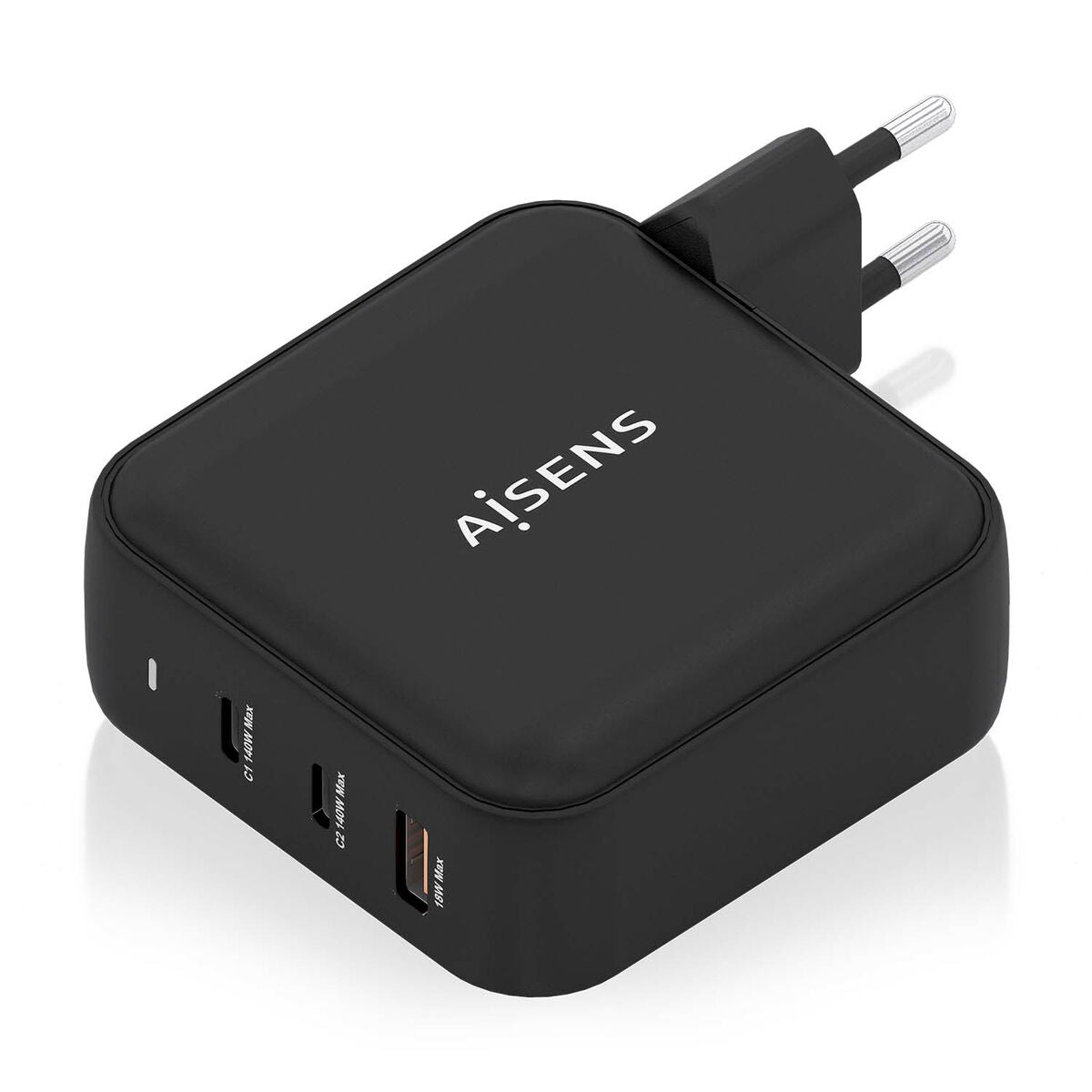 Wall Charger Aisens ASCH-140W3P031-BK 140 W Black (1 Unit) Wall Charger Aisens ASCH-140W3P031-BK 140 W Black (1 Unit)