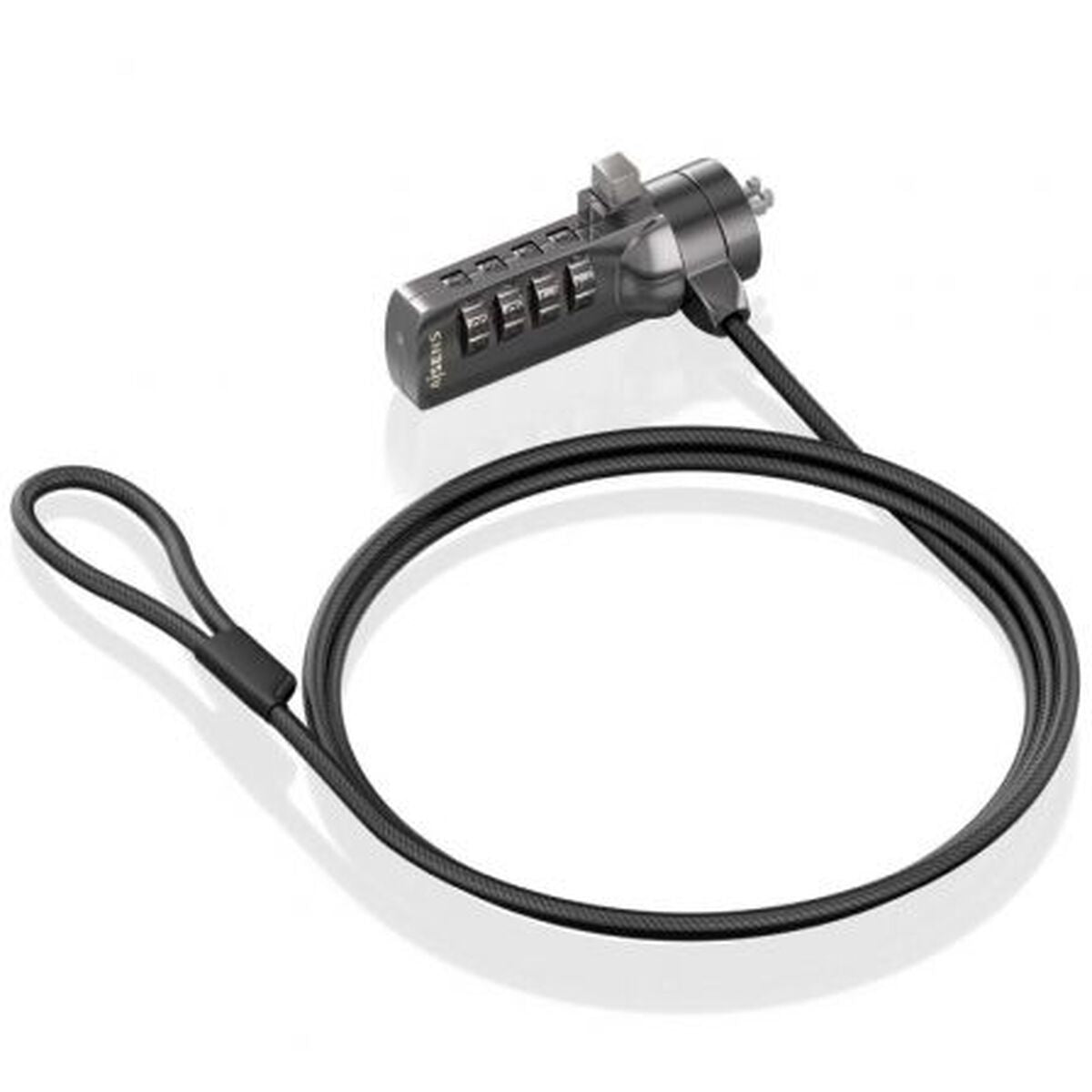 Security Cable Aisens ASLK-D40N03-BK 1,5 m Security Cable Aisens ASLK-D40N03-BK 1,5 m