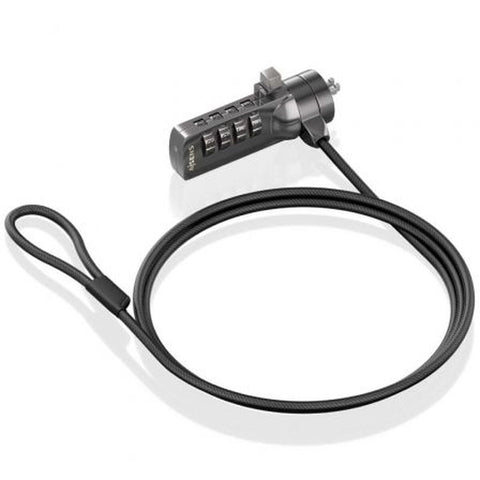 Security Cable Aisens ASLK-D40N03-BK 1,5 m Security Cable Aisens ASLK-D40N03-BK 1,5 m