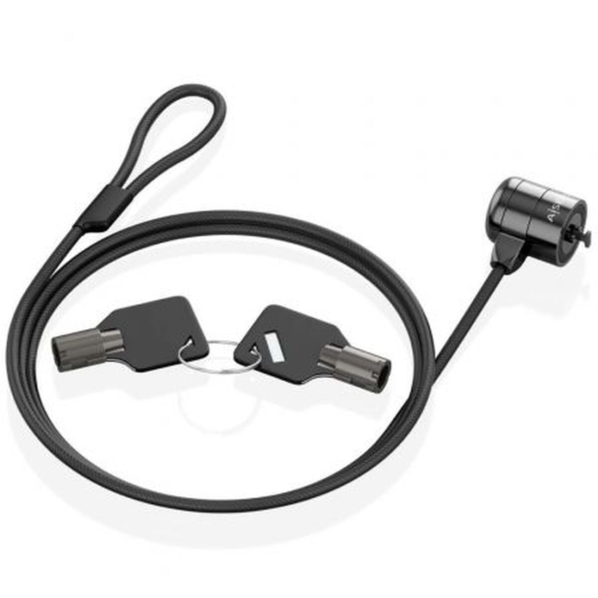 Security Cable Aisens ASLK-D40K04-BK 1,5 m Security Cable Aisens ASLK-D40K04-BK 1,5 m