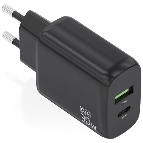 Wall Charger Aisens A110-0924 Black 30 W Wall Charger Aisens A110-0924 Black 30 W