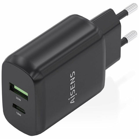 Wall Charger Aisens A110-0924 Black 30 W Wall Charger Aisens A110-0924 Black 30 W