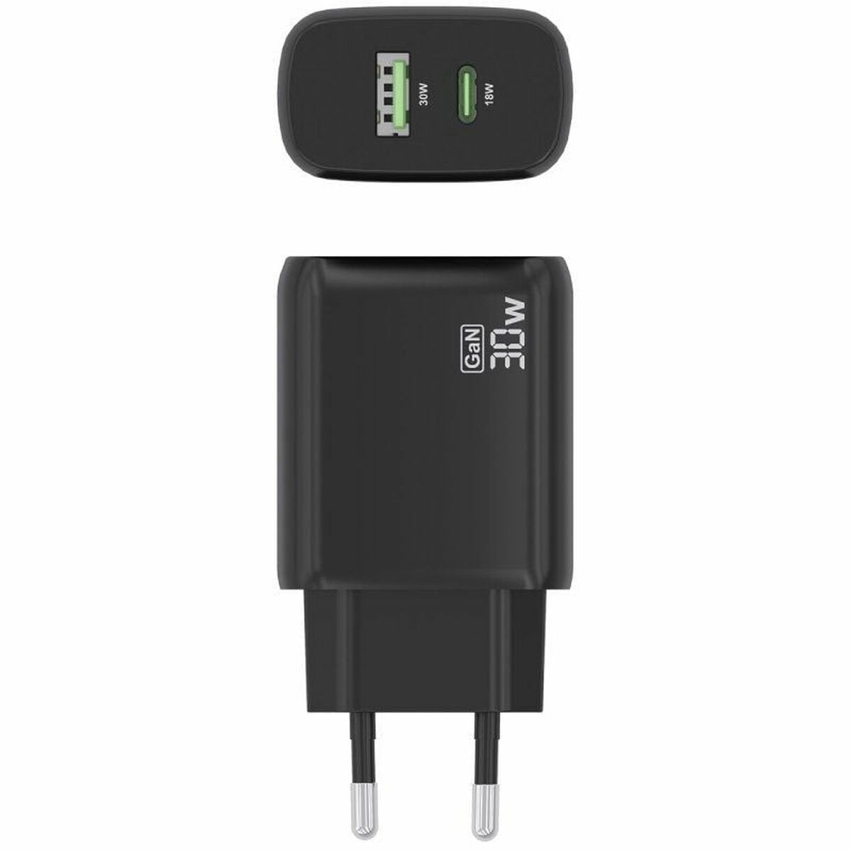 Wall Charger Aisens A110-0924 Black 30 W Wall Charger Aisens A110-0924 Black 30 W