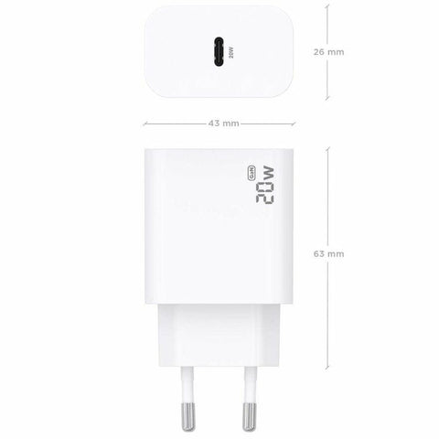 Wall Charger Aisens A110-0938 White 20 W Wall Charger Aisens A110-0938 White 20 W