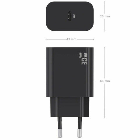 Wall Charger Aisens A110-0941 Black 30 W Wall Charger Aisens A110-0941 Black 30 W