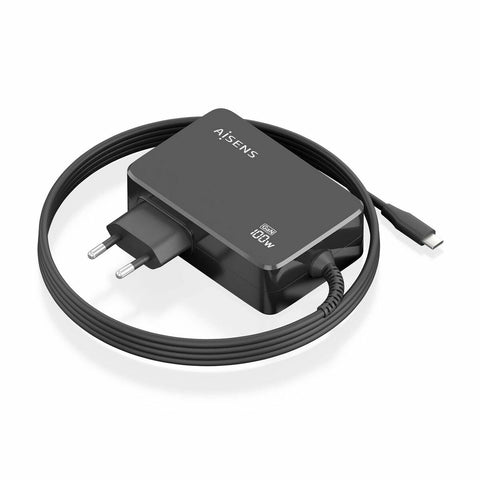 Laptop Charger Aisens ASCH-1PD100WL50-BK Black Laptop Charger Aisens ASCH-1PD100WL50-BK Black