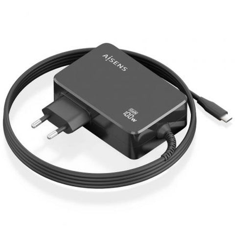 Laptop Charger Aisens ASCH-1PD100WL50-BK Black Laptop Charger Aisens ASCH-1PD100WL50-BK Black