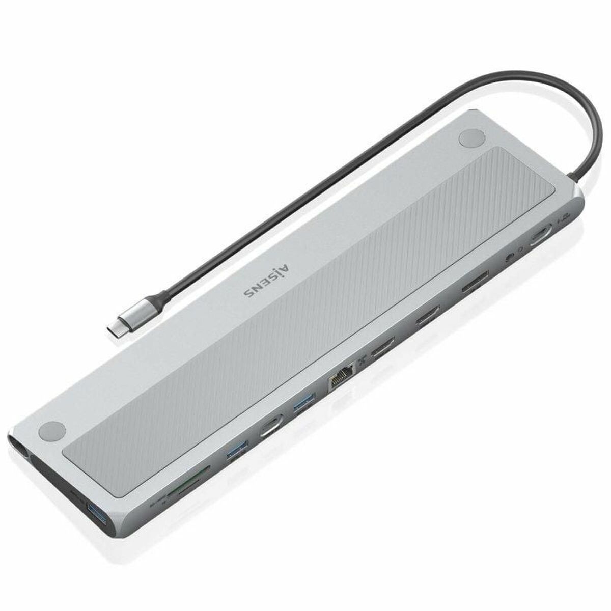 USB Hub Aisens ASUC-12P020-GR Grey 100 W 50 W USB Hub Aisens ASUC-12P020-GR Grey 100 W 50 W