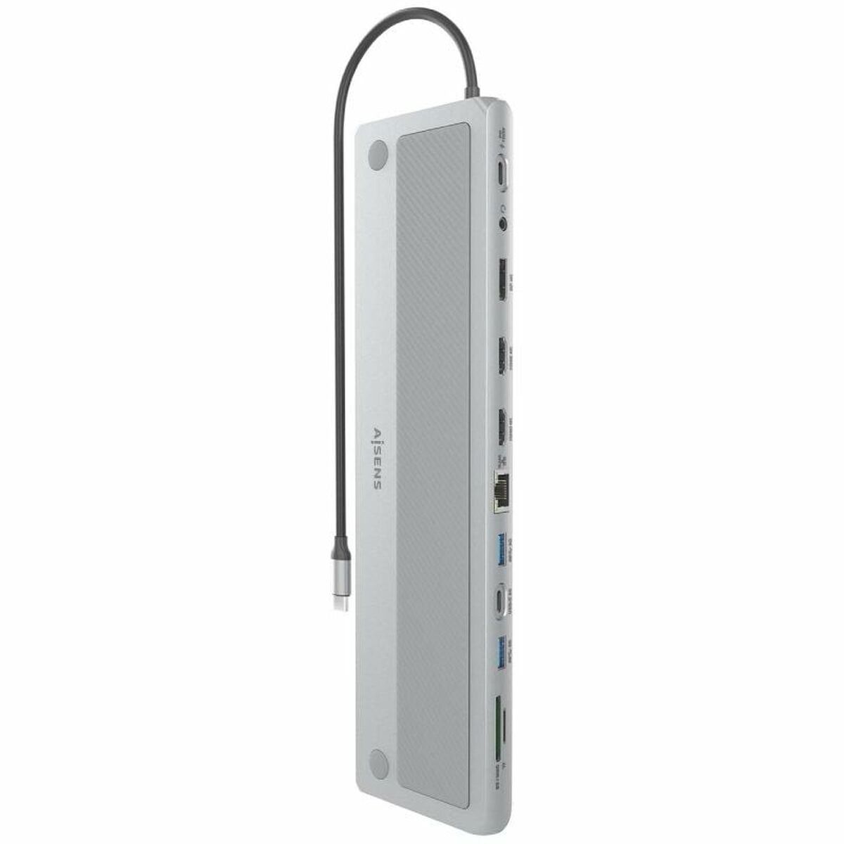 USB Hub Aisens ASUC-12P020-GR Grey 100 W 50 W USB Hub Aisens ASUC-12P020-GR Grey 100 W 50 W