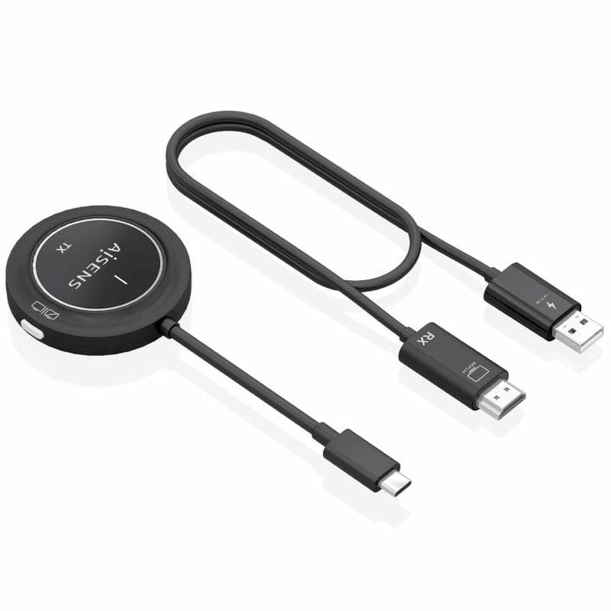HDMI Cable Aisens ASWL-H2KC30M003-BK Black HDMI Cable Aisens ASWL-H2KC30M003-BK Black