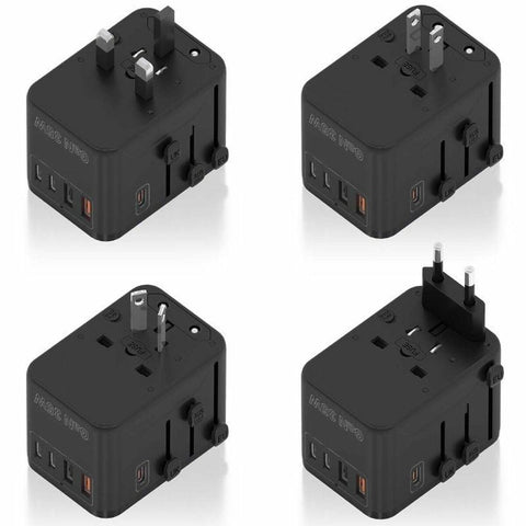 Wall Charger Aisens ASPS-2A3C09-BK 35 W Black Wall Charger Aisens ASPS-2A3C09-BK 35 W Black