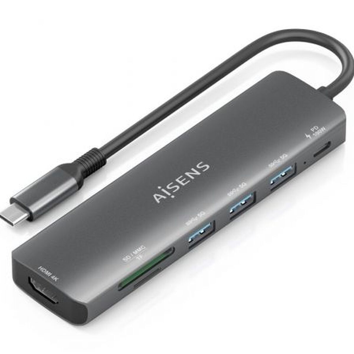 USB Hub Aisens ASUC-7P025-GR USB Hub Aisens ASUC-7P025-GR