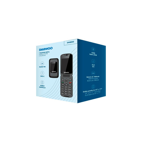 Mobile telephone for older adults Daewoo 2,8" 32 GB Black Mobile telephone for older adults Daewoo 2,8" 32 GB Black
