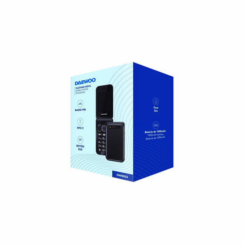 Mobile telephone for older adults Daewoo 2,8" Black Mobile telephone for older adults Daewoo 2,8" Black