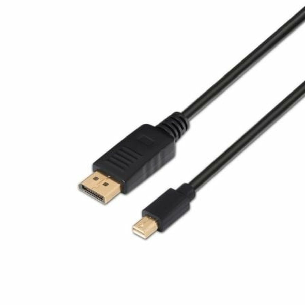 Mini DisplayPort to DisplayPort Adapter Aisens A124-0131 2 m Black Mini DisplayPort to DisplayPort Adapter Aisens A124-0131 2 m Black