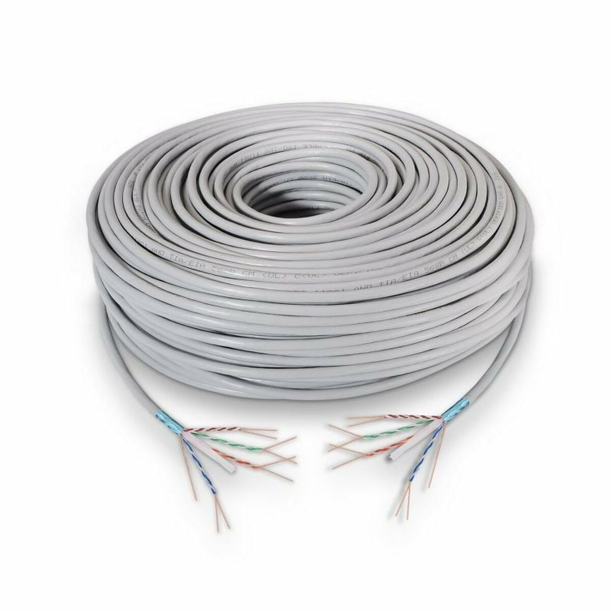 UTP Category 6 Rigid Network Cable Aisens A136-0281 Grey 100 m UTP Category 6 Rigid Network Cable Aisens A136-0281 Grey 100 m