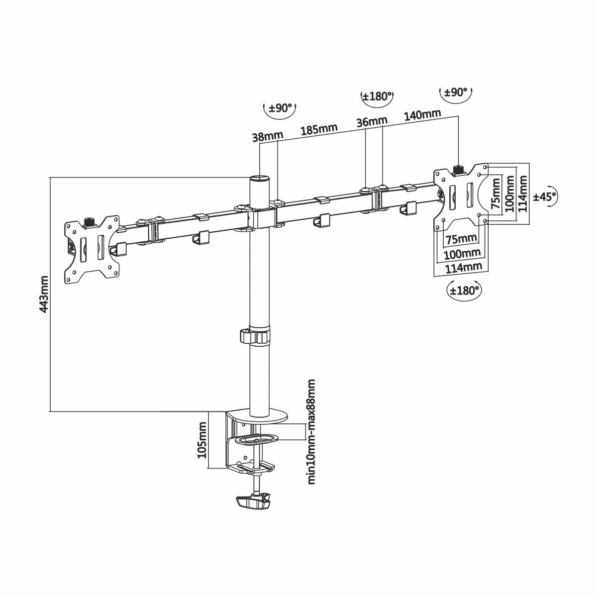 Screen Table Support Aisens DT32TSR-041 13" Screen Table Support Aisens DT32TSR-041 13"