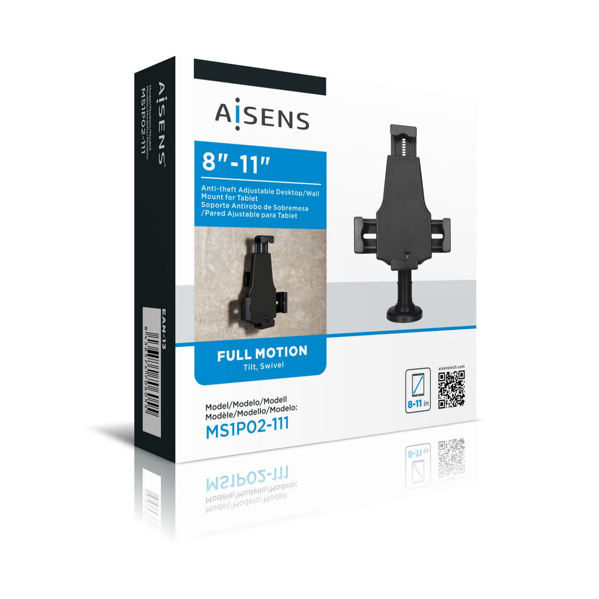 Tablet Mount Aisens Store 'n' Go  Anti-theft Black Tablet Mount Aisens Store 'n' Go  Anti-theft Black