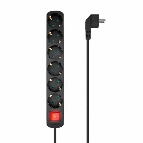 Power Socket - 6 Sockets with Switch Aisens A154-0536 Black (1,4 m) Power Socket - 6 Sockets with Switch Aisens A154-0536 Black (1,4 m)