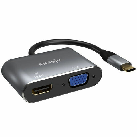 HDMI to VGA Adapter Aisens A109-0627 Grey 15 cm HDMI to VGA Adapter Aisens A109-0627 Grey 15 cm