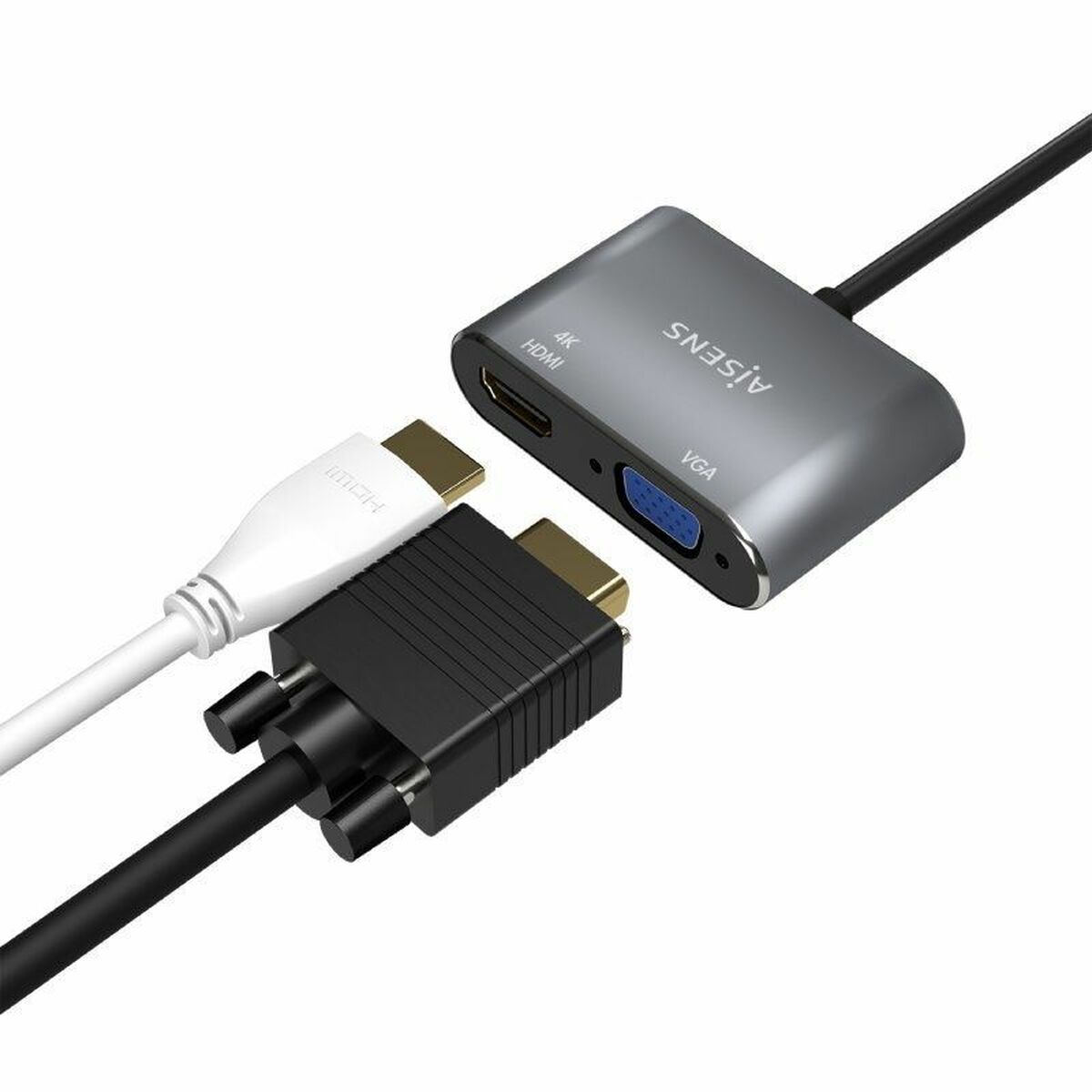 HDMI to VGA Adapter Aisens A109-0627 Grey 15 cm HDMI to VGA Adapter Aisens A109-0627 Grey 15 cm