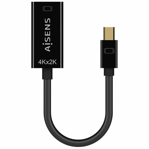 Mini Display Port to HDMI Adapter Aisens A125-0643 Black 15 cm Mini Display Port to HDMI Adapter Aisens A125-0643 Black 15 cm
