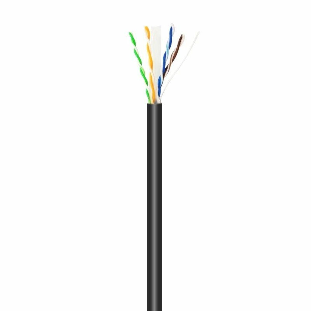 UTP Category 6 Rigid Network Cable Aisens A135-0675 Black 100 m UTP Category 6 Rigid Network Cable Aisens A135-0675 Black 100 m
