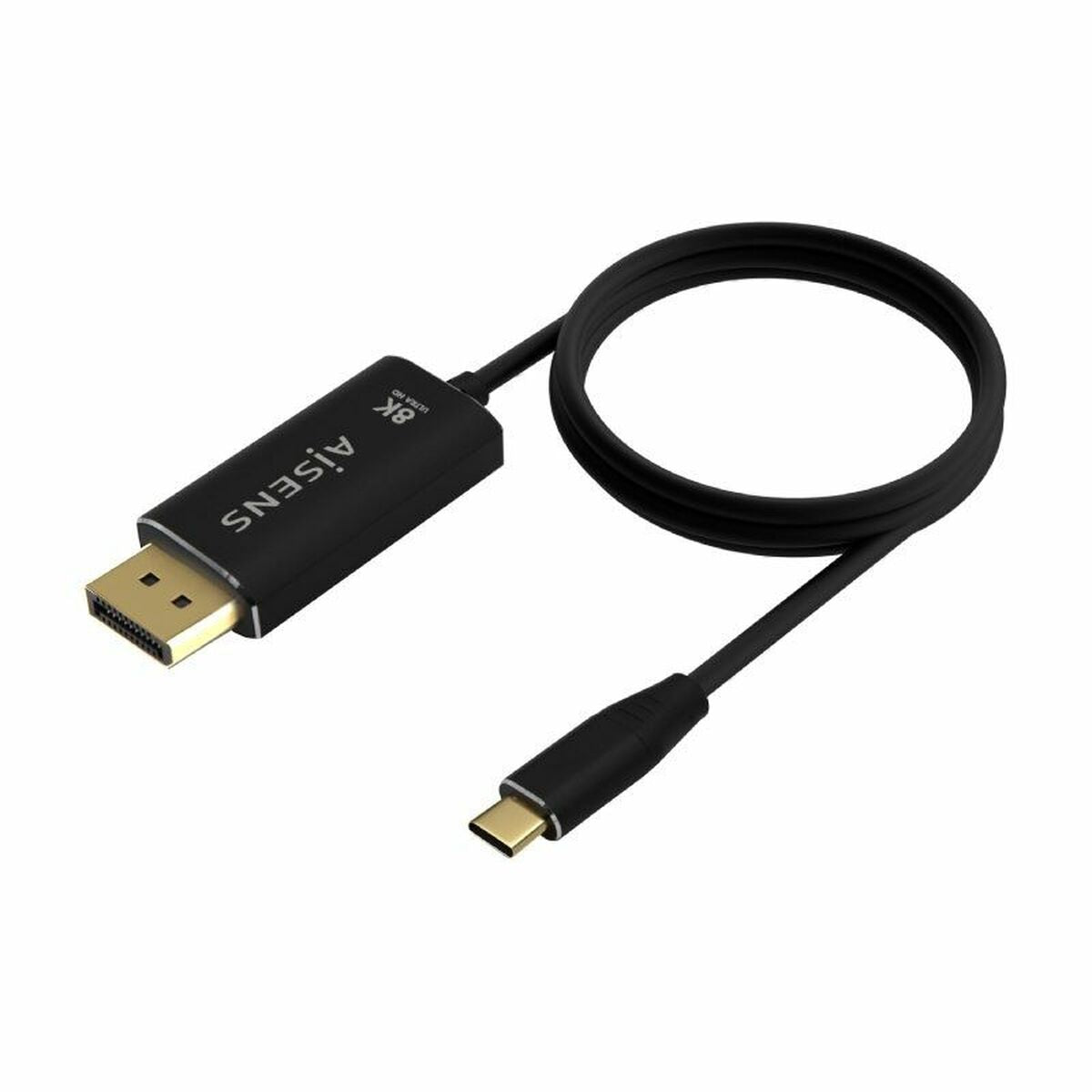 USB-C to DisplayPort Adapter Aisens A109-0687 Black 1,8 m USB-C to DisplayPort Adapter Aisens A109-0687 Black 1,8 m