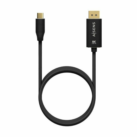 USB-C to DisplayPort Adapter Aisens A109-0687 Black 1,8 m USB-C to DisplayPort Adapter Aisens A109-0687 Black 1,8 m