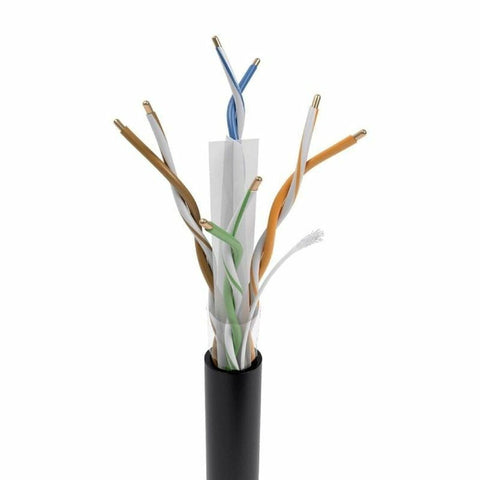 UTP Category 6 Rigid Network Cable Aisens AWG23 Black 305 m UTP Category 6 Rigid Network Cable Aisens AWG23 Black 305 m