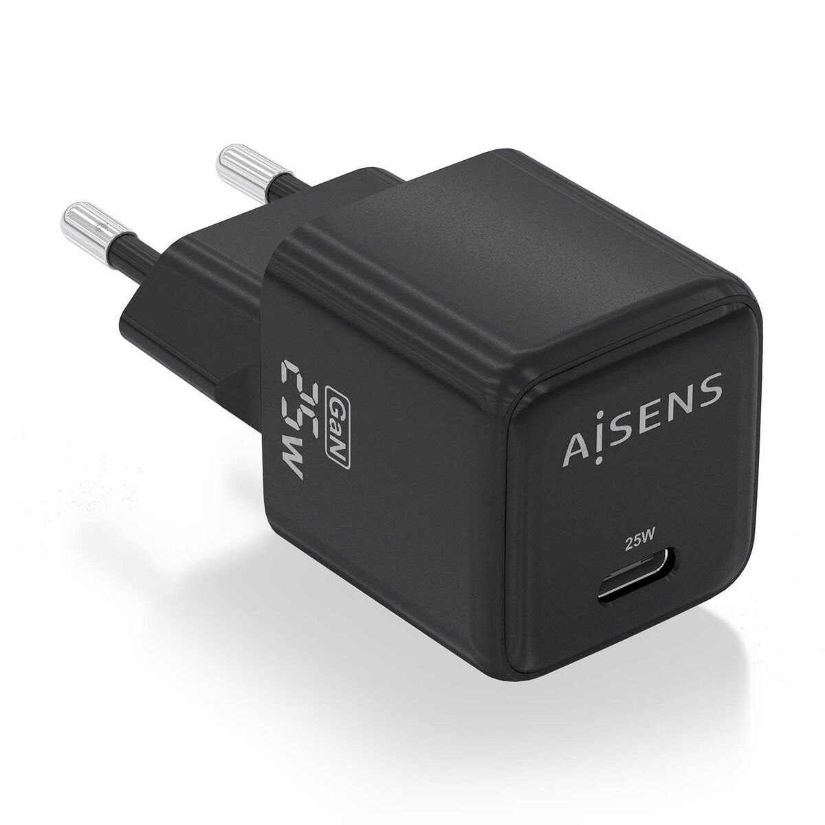 Wall Charger Aisens ASCH-25W1P013-BK 25 W Black (1 Unit) Wall Charger Aisens ASCH-25W1P013-BK 25 W Black (1 Unit)