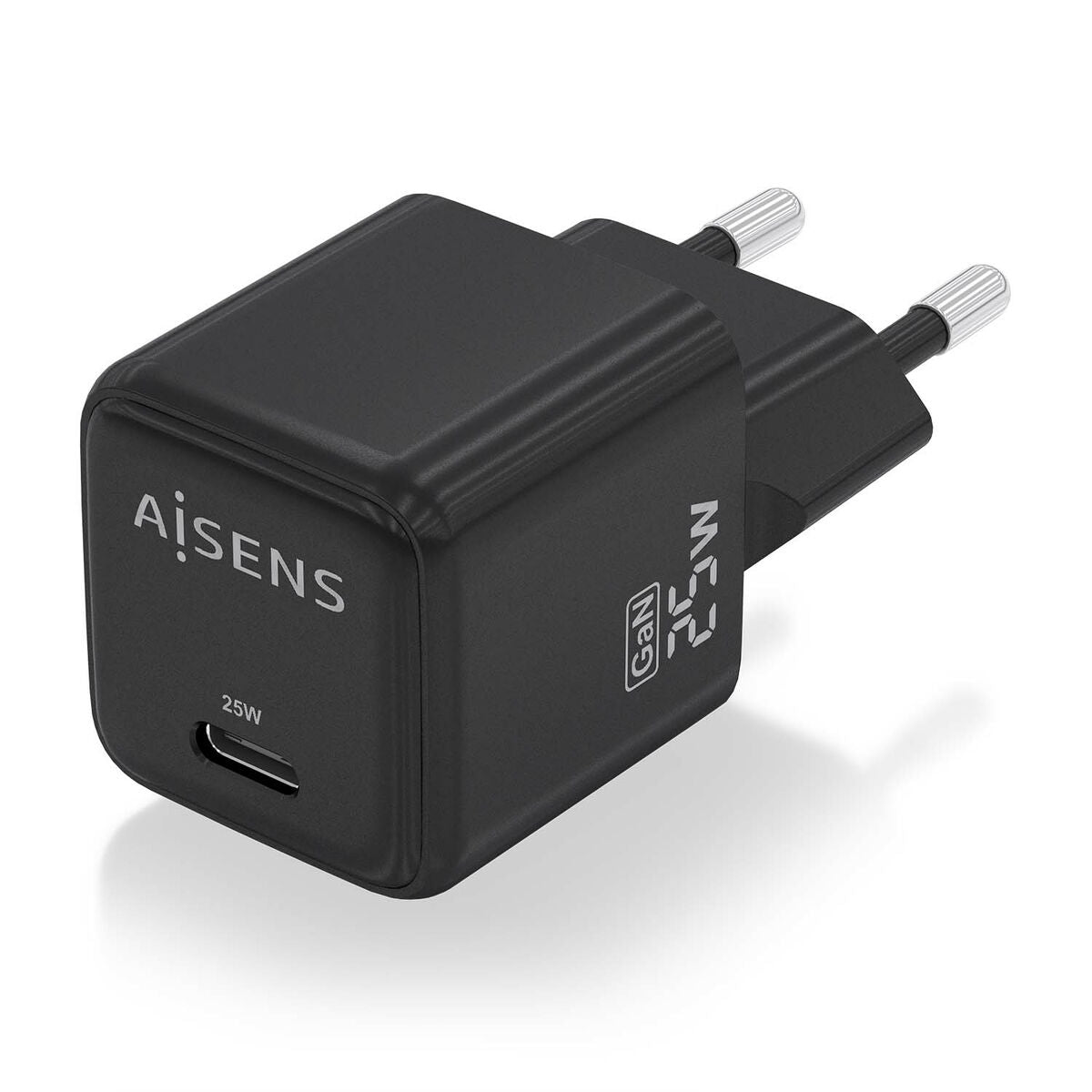 Wall Charger Aisens ASCH-25W1P013-BK 25 W Black (1 Unit) Wall Charger Aisens ASCH-25W1P013-BK 25 W Black (1 Unit)