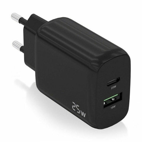 Wall Charger Aisens A110-0759 Black 25 W (1 Unit) Wall Charger Aisens A110-0759 Black 25 W (1 Unit)