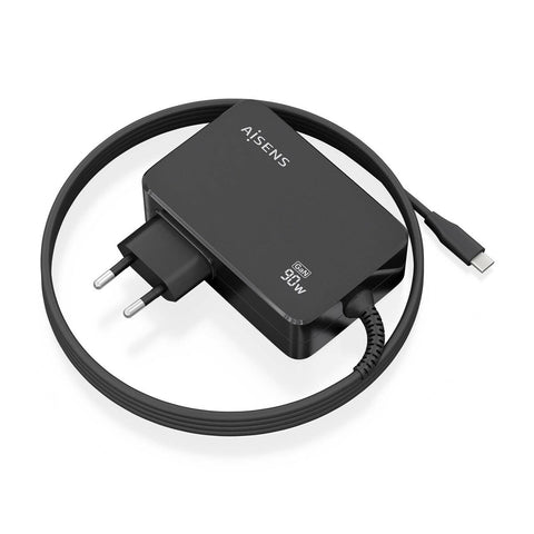 Wall Charger Aisens ASCH-1PD90WL034-BK Black 90 W (1 Unit) Wall Charger Aisens ASCH-1PD90WL034-BK Black 90 W (1 Unit)
