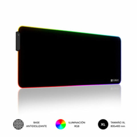 Mouse Mat Subblim SUBMP-02RGB01 Black Multicolour XL (1 Unit) Mouse Mat Subblim SUBMP-02RGB01 Black Multicolour XL (1 Unit)