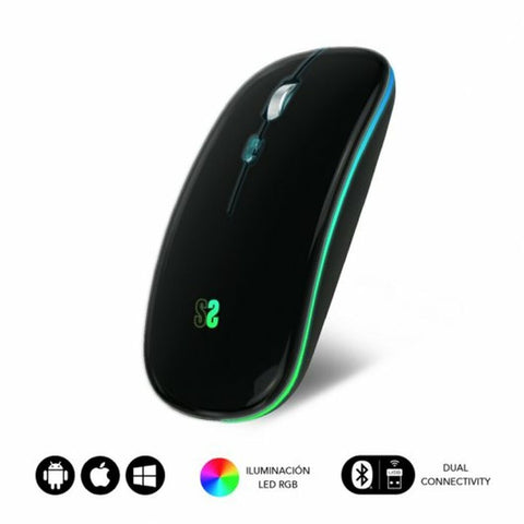 Mouse Subblim SUBMO-LDFLAT1 Black 1600 dpi Mouse Subblim SUBMO-LDFLAT1 Black 1600 dpi