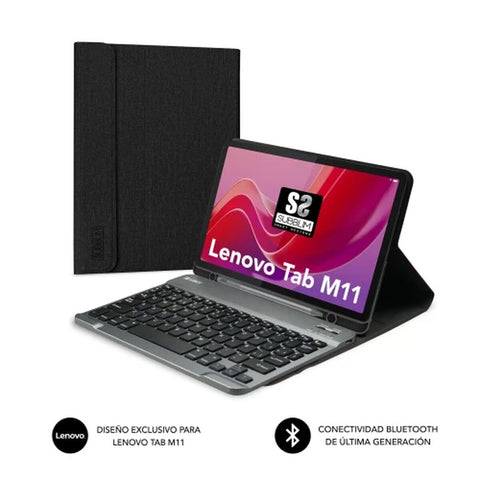 Tablet cover Subblim SUBKT3-BTL310 Black Spanish Qwerty QWERTY Tablet cover Subblim SUBKT3-BTL310 Black Spanish Qwerty QWERTY