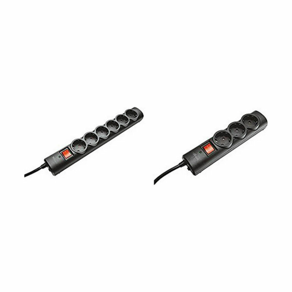 Schuko 6 Way Multi-socket Adapter Trust 21059 230 V Black Schuko 6 Way Multi-socket Adapter Trust 21059 230 V Black
