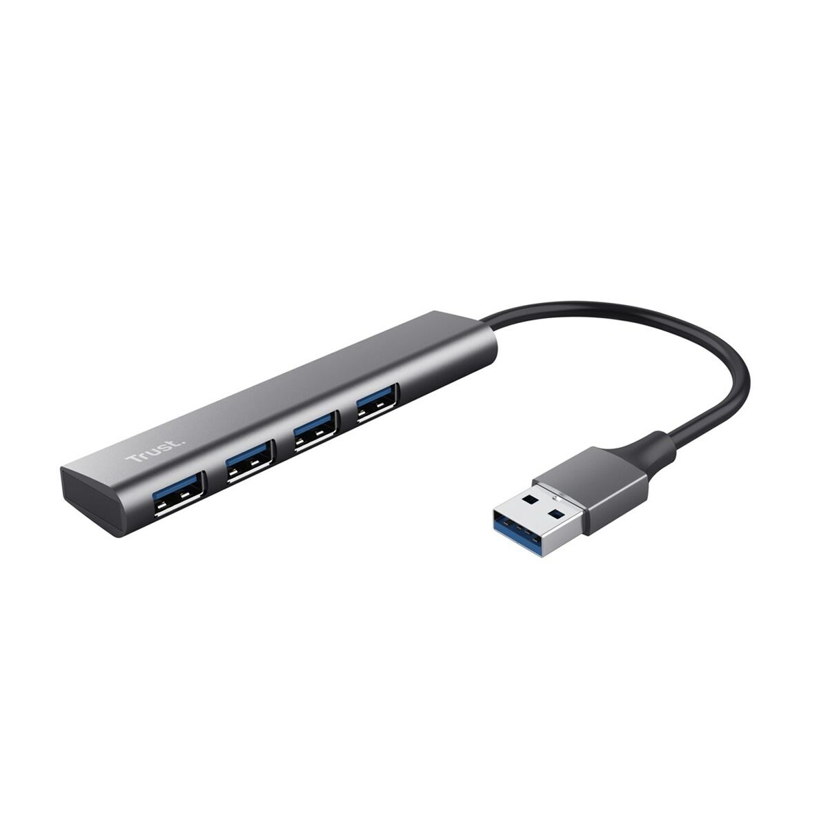 USB Hub Trust 24947 Grey Black/Grey (1 Unit) USB Hub Trust 24947 Grey Black/Grey (1 Unit)