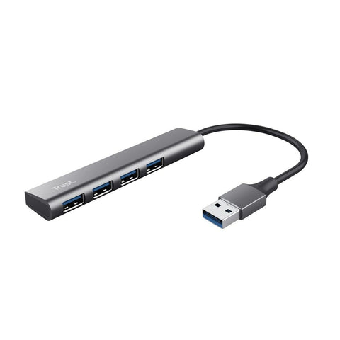 USB Hub Trust 24947 Grey Black/Grey (1 Unit) USB Hub Trust 24947 Grey Black/Grey (1 Unit)