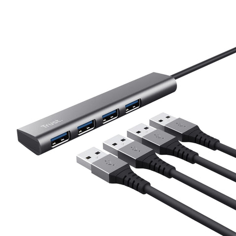 USB Hub Trust 24948 Grey (1 Unit) USB Hub Trust 24948 Grey (1 Unit)