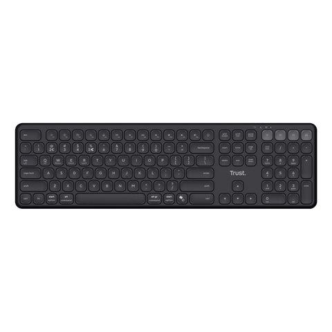 Wireless Keyboard Trust Vaiya Black QWERTY Qwerty US Wireless Keyboard Trust Vaiya Black QWERTY Qwerty US