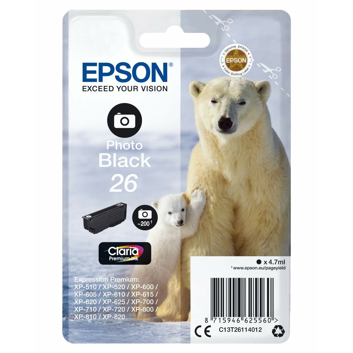 Original Ink Cartridge Epson 235M260 Black Original Ink Cartridge Epson 235M260 Black